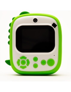 ASAKY INSTANT CAMERA  LCD 2,0 DINOSAURO KIT PER COLORARE CARTA TERMICA GREEN 2